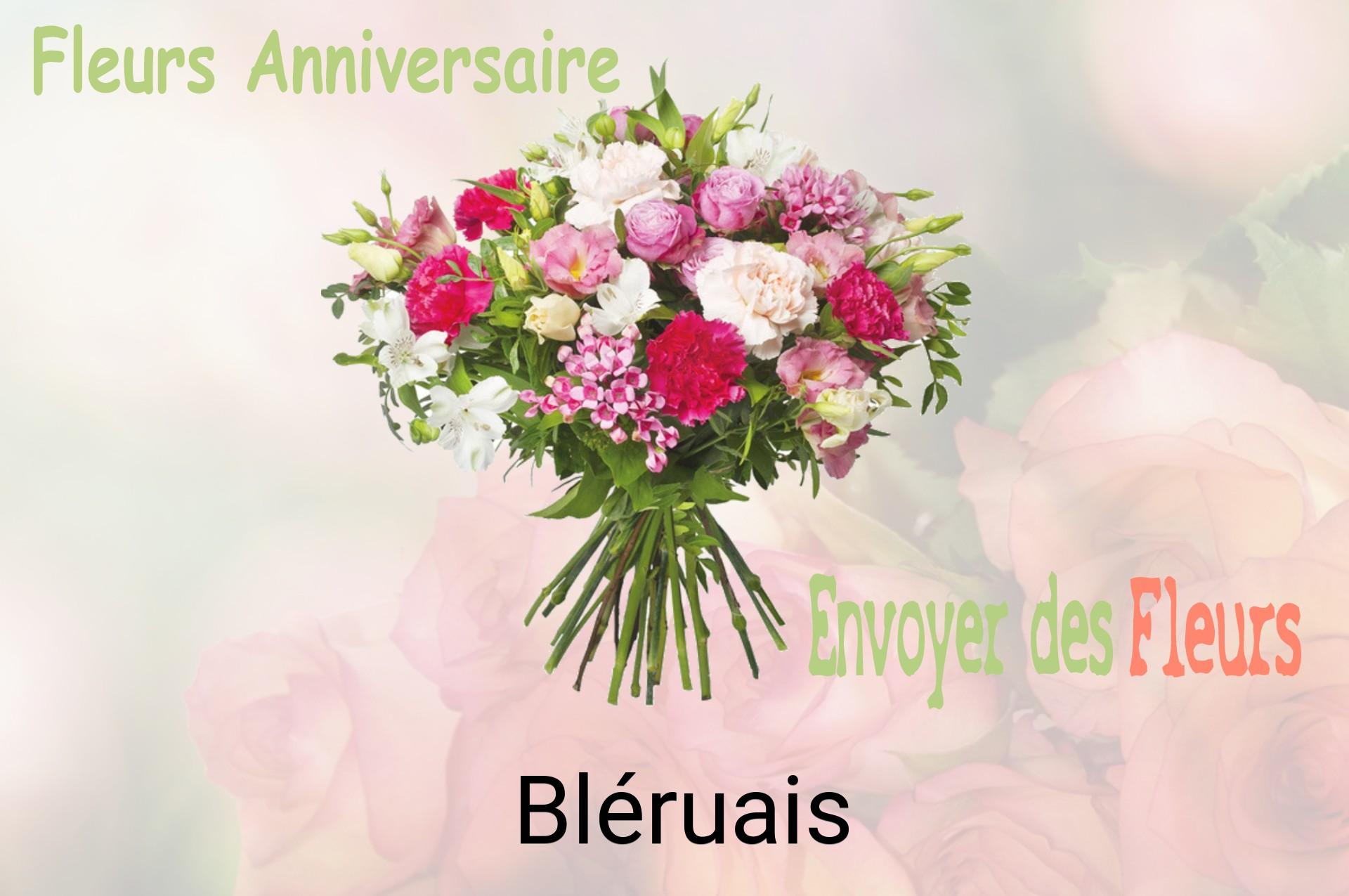 Bouquet de fleurs d’anniversaire livré à Bléruais