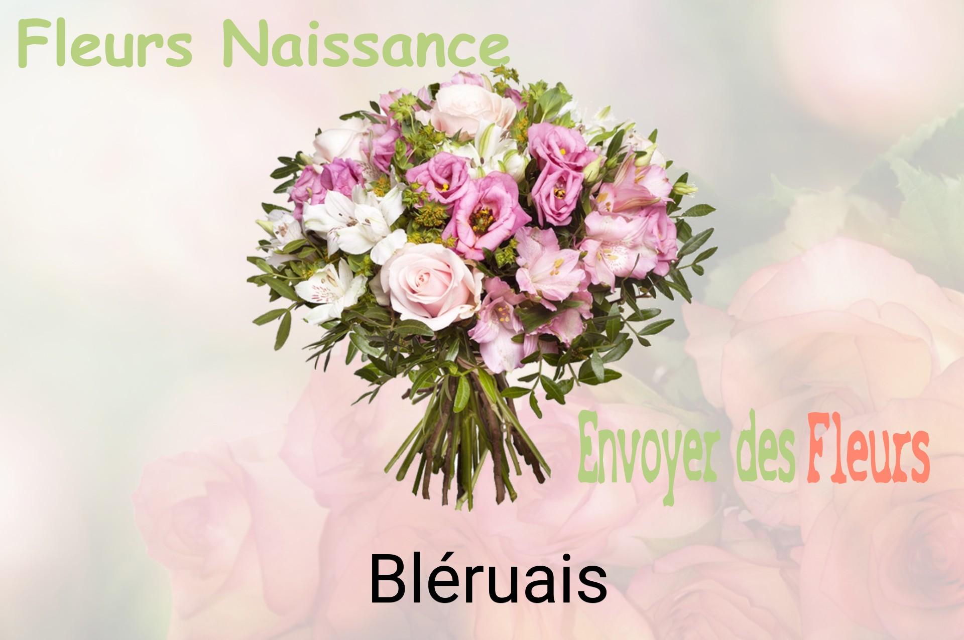 Bouquet de fleurs de naissance livré à Bléruais